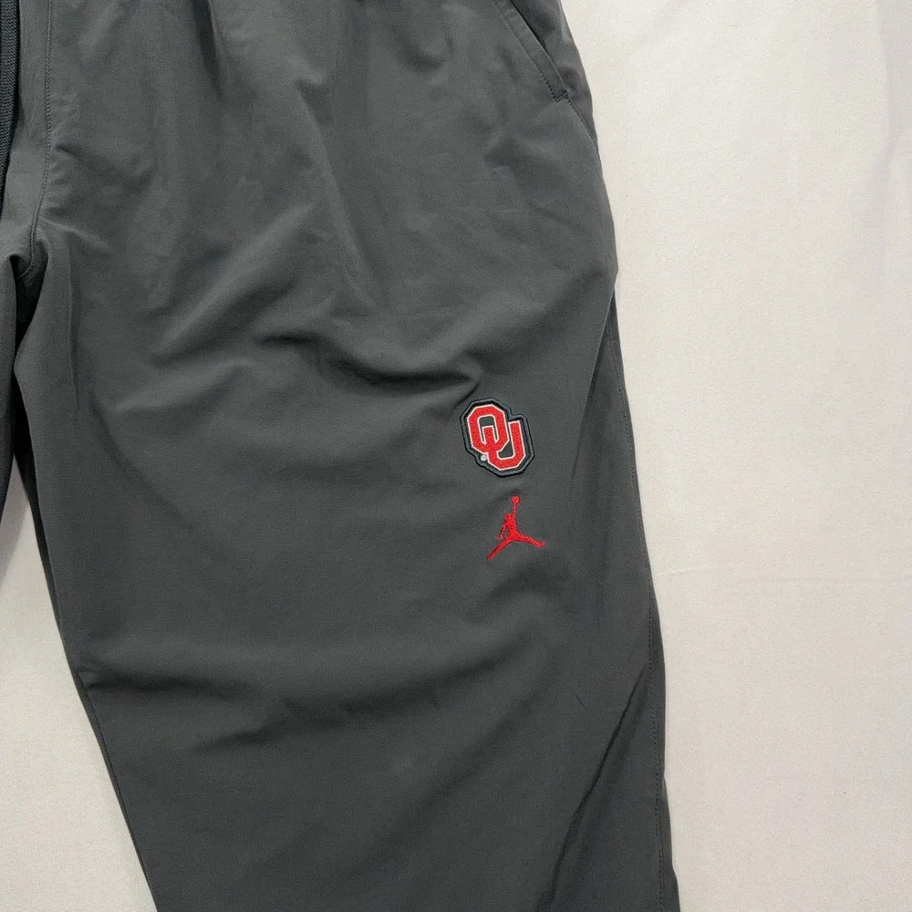 Jordan Pants Oklahoma Sooners Team Issued Player Track Gray Mens XXL